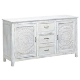 Indian Handmade Solid Wood Carved Sideboard